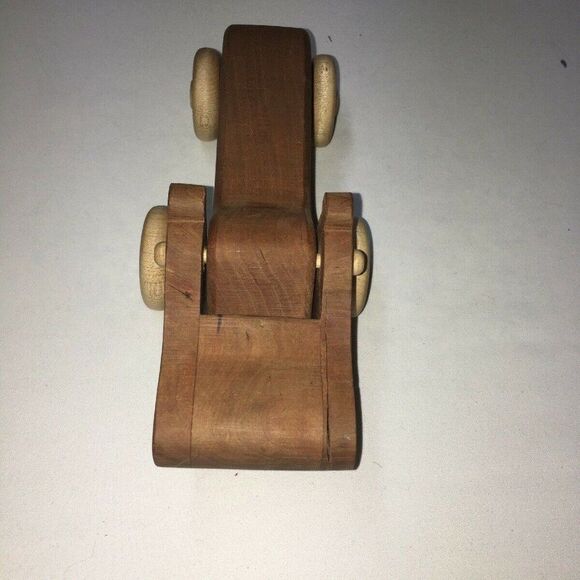 Vintage Animated Hardwood Push Toy Hippo Toy - Picture 2 of 12